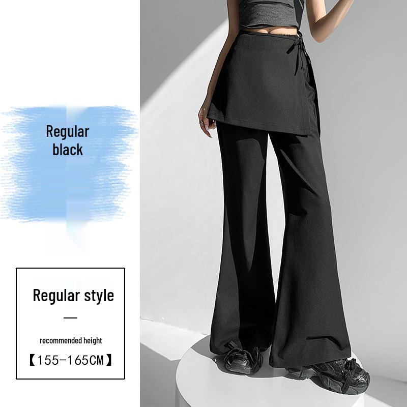 

Women s Floral Wide-Leg White Pants - High-Waisted, Loose, Slimming, Floor-Length (2026 Spring Collection) M