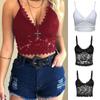 Elegant Lace Women's Bralette Cami Top With Sexy V-neck And Spaghetti Straps