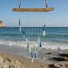 Sea Glass Wind Chime for Outside Handcrafted Coastal Style Hanging Wind Chime for Garden Backyard Home Indoor Outdoor Decoration