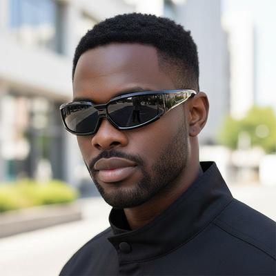 Hip-Hop Square Frame Sunglasses Unisex for Driving Outdoor Travel UV400 Protection Sun Glasses with Durable Fashion Eyewear