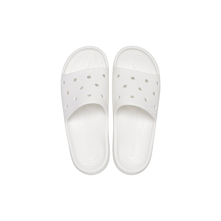 Crocs EVA Open-Toe Slip-On Sandals Unisex Sandals White 209401-100