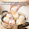 Poached Egg Cooker Mold Heat-Resistant Silicone Steamer Cup for Soft Medium Hard Boiled Eggs Outdoor Egg Cooking Gadget Fits All Pots