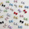 30 Pcs/Bag Luminous Super Flash 3D Bow Nail Art Jewelry Cute Bow Nails Decoration  Design Diy Resin Nails Art Accessories