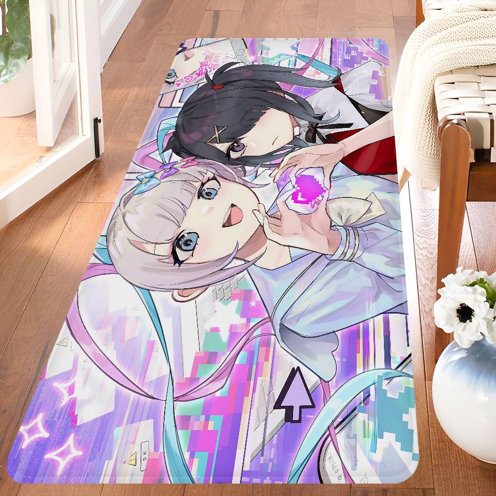 Game N-Needy Girl Overdose Floor Mat Retro Multiple Choice Living Room Kitchen Rug Non-Slip Modern Home Decor