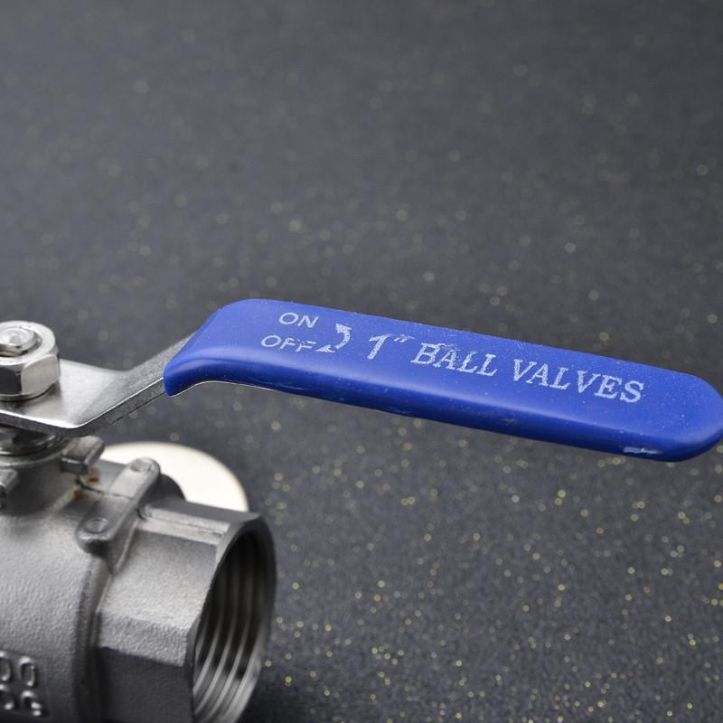 2025 High-Temperature Resistant 316L Stainless Steel Ball Valve, Two-Piece, Full Bore, Threaded, DN15 - 4 Points, 6 Points, 1 Inch