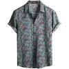 Sommer Mode Kurzarm 3D Blumendruck Hawaiianische Herrenhemden Sommer Lässige Oberteile Strandhemden Outdoor Herren- und Damenhemd