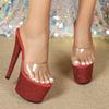 Catwalk High Heels Fashion Sandals Fashion Nightclub Sexy Platform High Large Size Shoes LFD-181-Q37