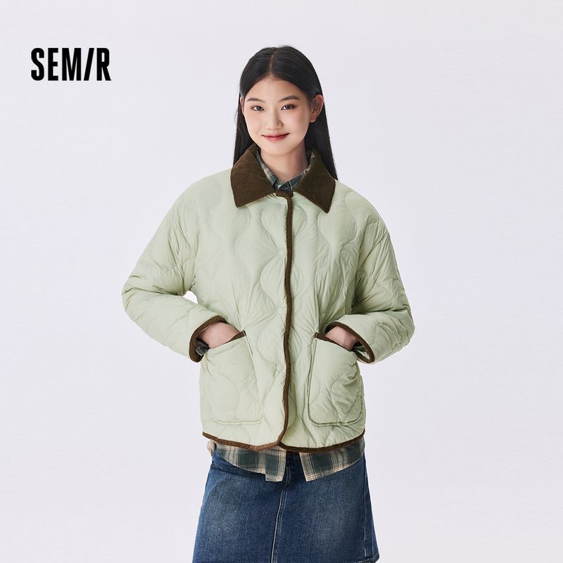 

Пуховик Senma Женский Средней Длины Длинный Легкий Лоскутный Вельветовый Лацкан 2024 Зима Новое Поступление Трехслойная Верхняя Одежда Ретро Green tone (white duck down) 00344 150/76A/XS