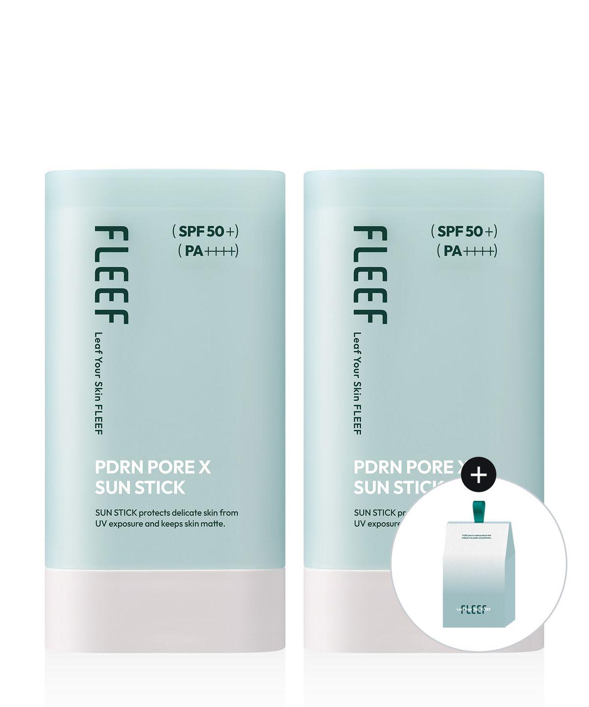 [2PACK] PDRN Pore-X Sun Stick 18.6g (+Free Shopping Bag)