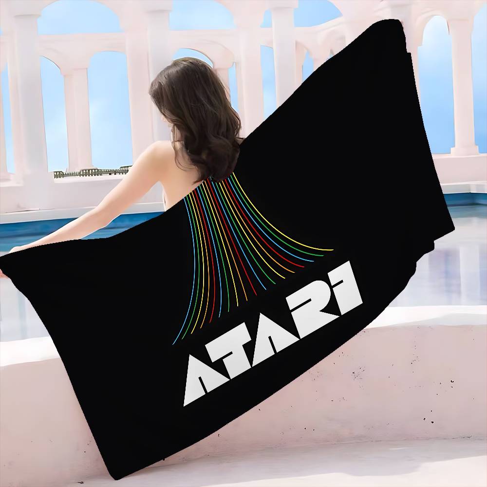 A-Atari Logo Microfiber Beach Towel Absorbent Quick dry Soft Yoga Swimming Resort Mountain Climbing Towel