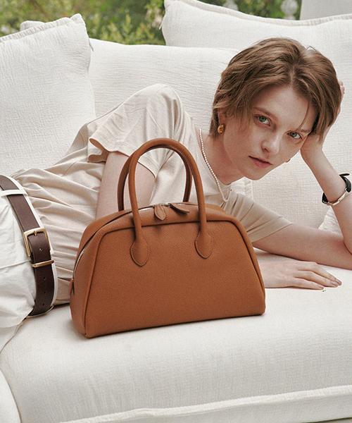 Demaker Vetiver Medium Tote Bag-Caramel