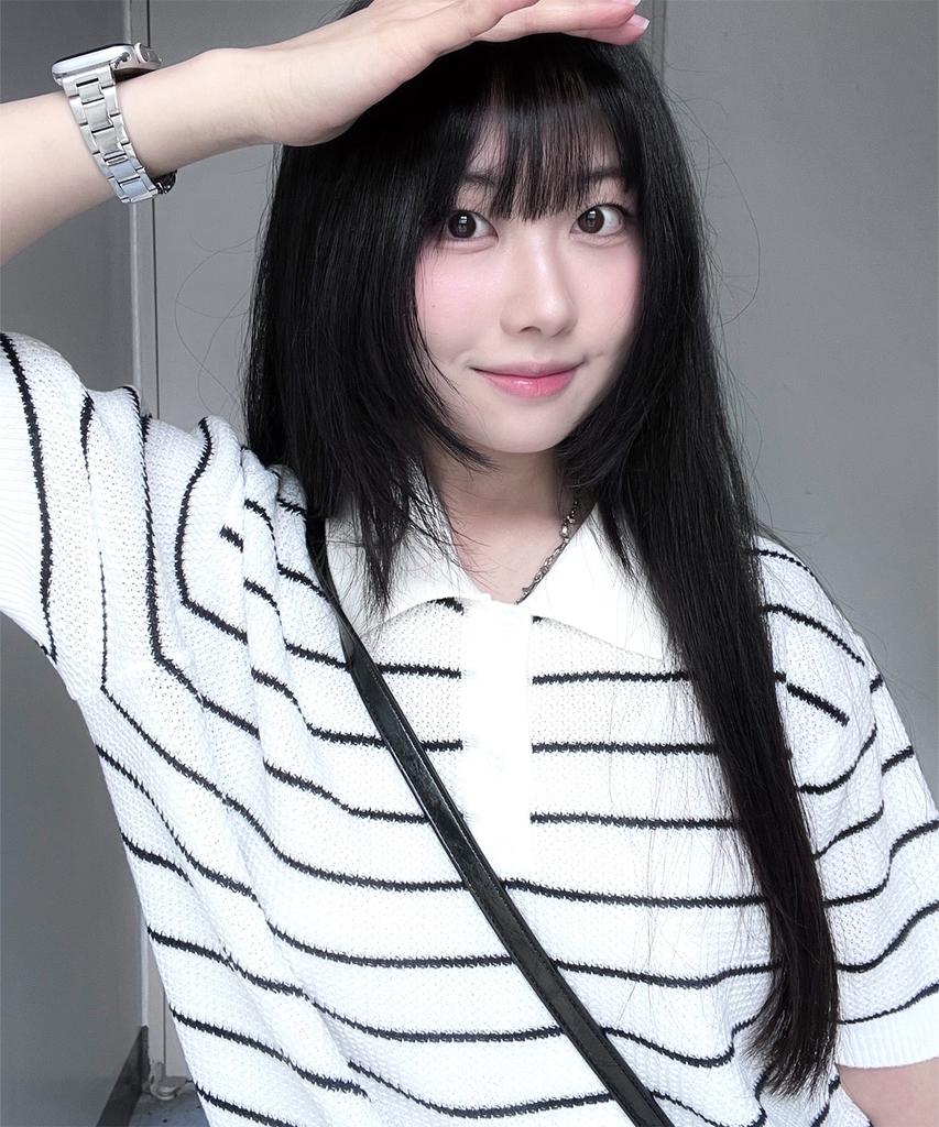 POLYGRAM Textured Striped Collared Short Sleeve Knit - White
