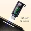 Highly Speed 80Gbps USB 4.0 Adapter with Digital Display USB Connectors for Voltages and Current Monitoring with Switching