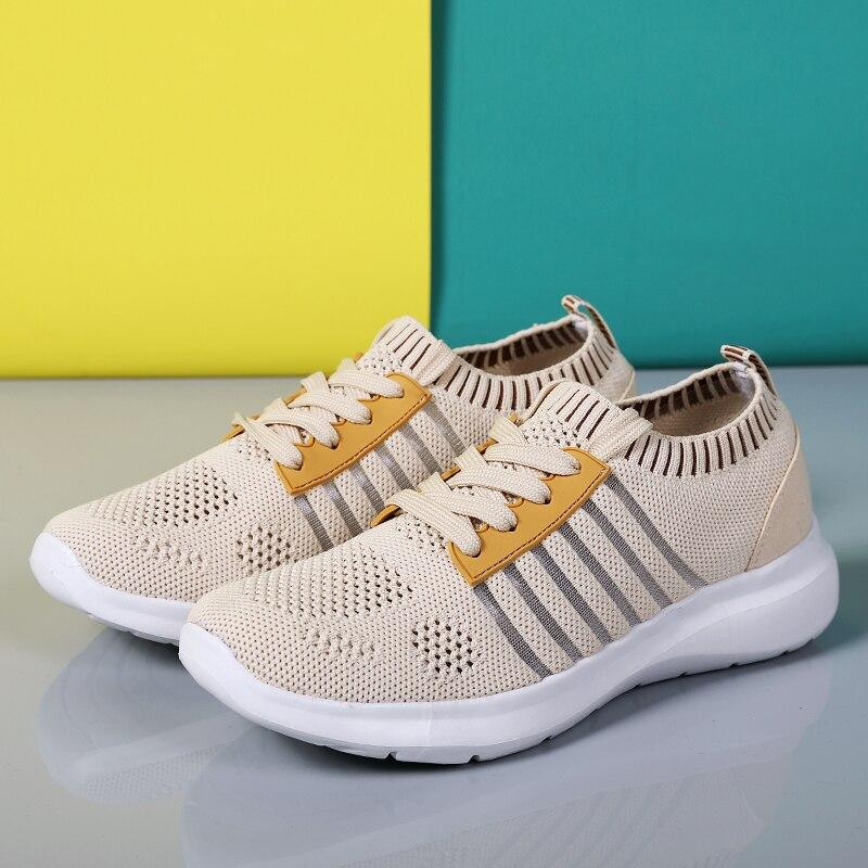 Sports Shoes Women 'S Flying Woven Hollow Mesh Breathable Women 'S Shoes Casual Light Soft Bottom Fitness Running Shoes