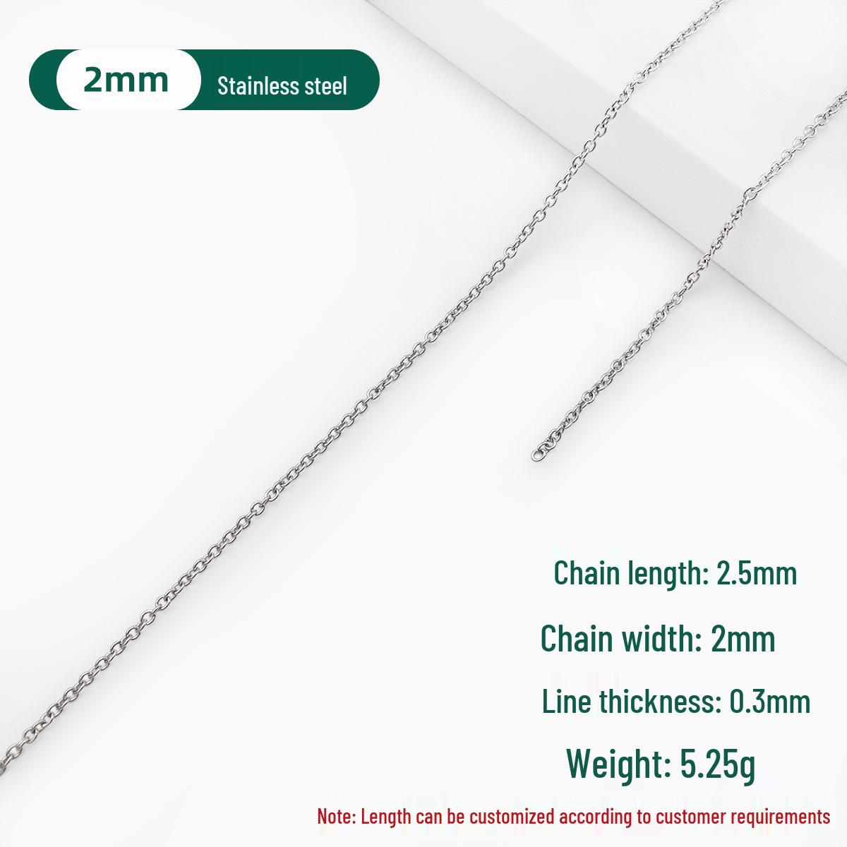 

1-Meter Stainless Steel O-Shaped Silver Chain for Decorative, Advertising, and Jewelry Tassel Use