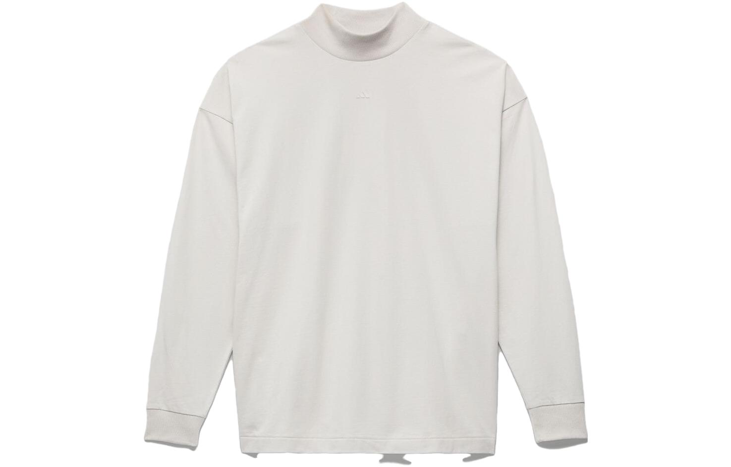 Adidas T Shirts Unisex Gray White Crew Neck Moderate Straight Fit IR8487 XL