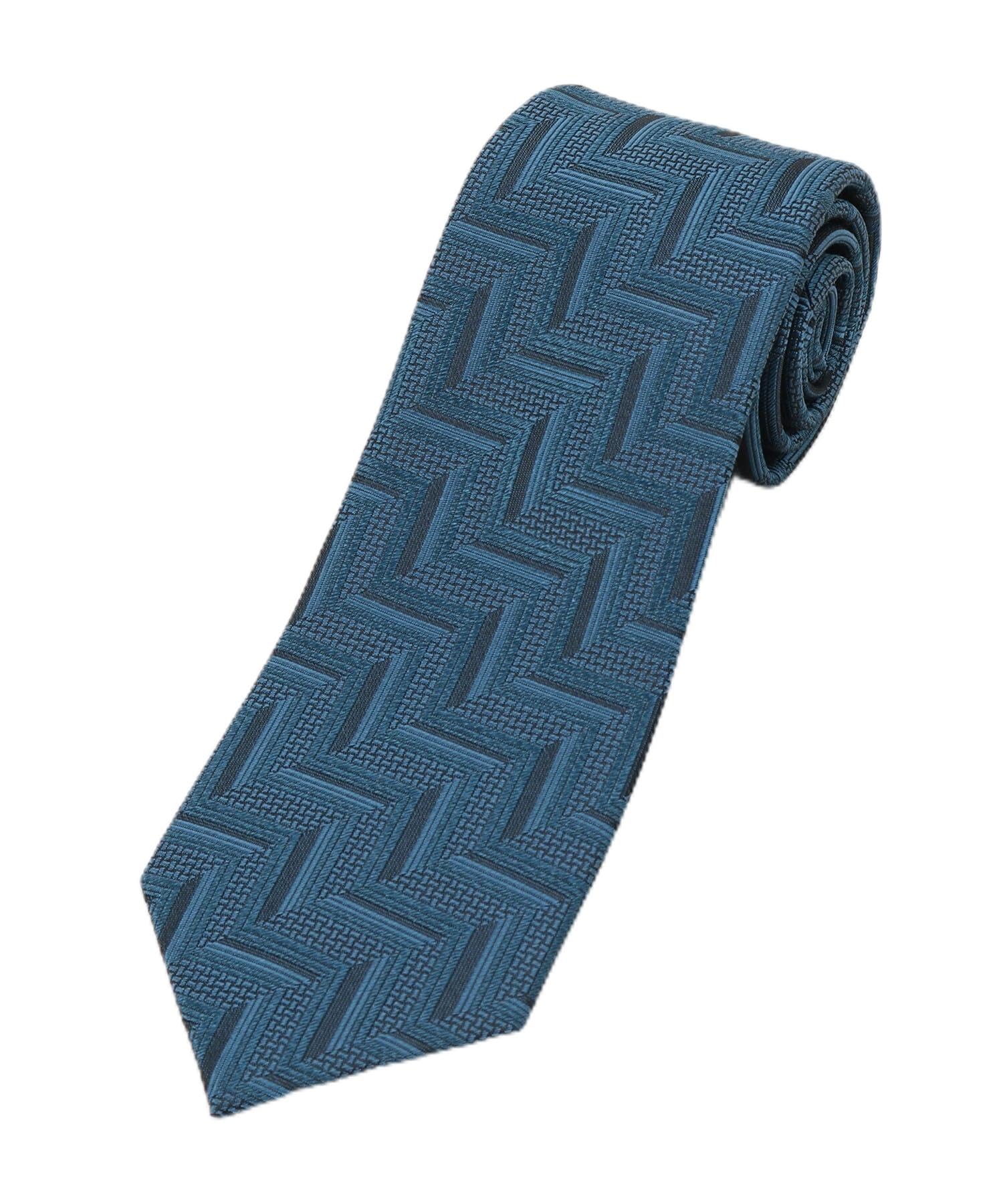 

[TAKEO KIKUCHI] Filament Silk Ajiro Pattern Shadow Stripe Tie Green (322) 00