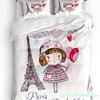 3pcs Bedding Set Cartoon Hot Air Balloon Home Textile Duvet Cover Pillow Case Boy Kid Teen Girl Bedding Covers Set