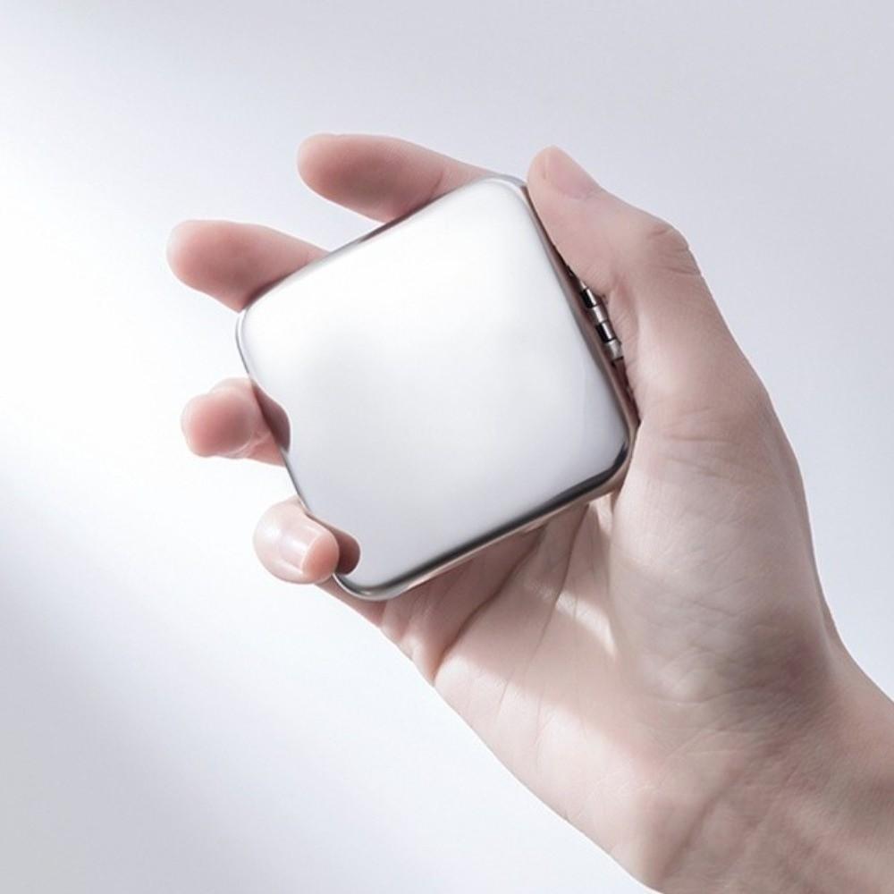 Double-Sided Stainless Steel Mirror Mini Beauty Mirror Foldable Makeup Mirror Travel