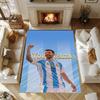 Messi 27 Customizable Name Carpet Perfect for Balcony Entryway Kitchen Dormitory Antislip Carpet Decorate Offices Best for Christmas