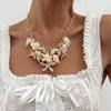 Imitation Pearl Beach Shell Waistband Adjustable Women's Necklace Shell Starfish Waist Chain  Women