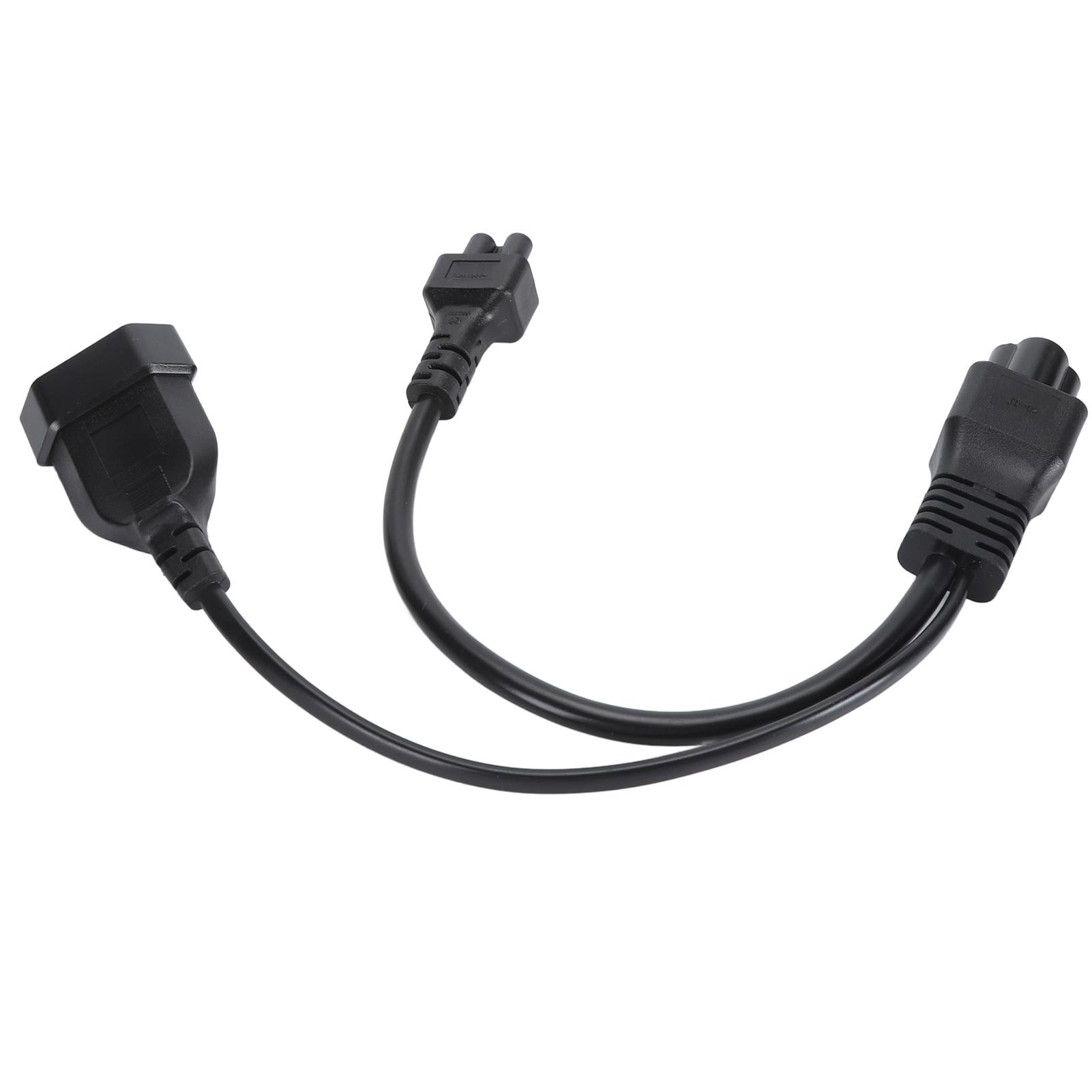 

Y-образный разветвитель кабеля IEC320 C6 Male to C5+EU4.0MM Female адаптер питания кабель для камеры ноутбука