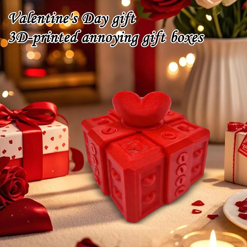 Valentine's Day Gift: A 3D-printed Annoying Gift Box