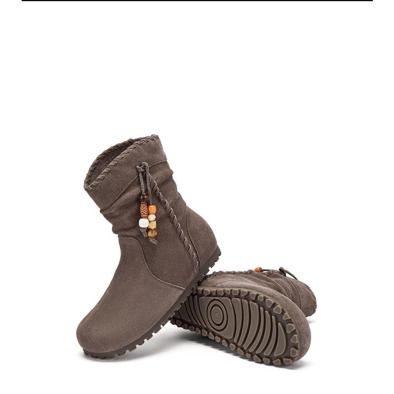 Fashion Ankle Boots for Women Flats Dress Designer Shoes Fashion Winter Cozy 2025 New Trend Casual Chelsea Boots Suede Zapatos Mujer
