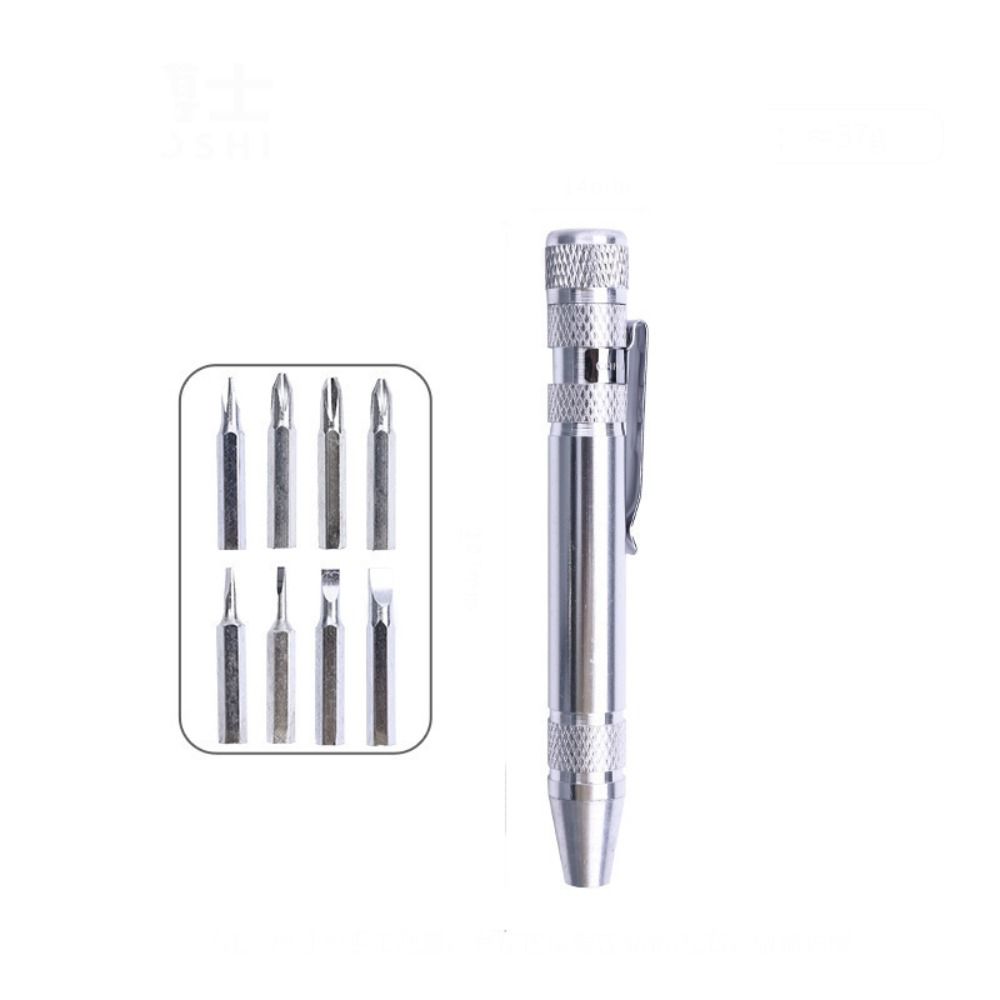 8 In 1 Mini Screwdriver Pen Pocket Screwdriver Set Multifunction Phone Repair Hand Tools Kit
