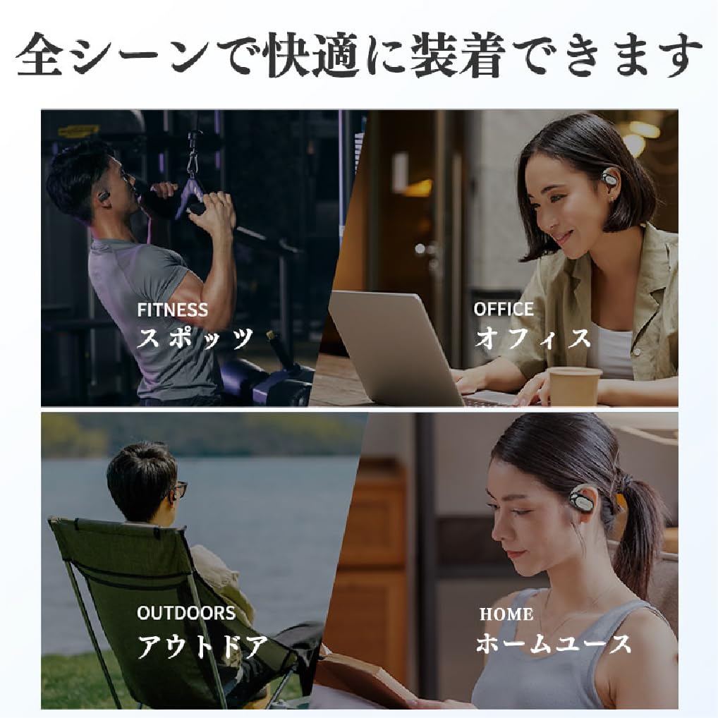 SANSUI W92 Bezdrátová Bluetooth Hluk Automatické Bez Uší IPX4 Rychlá Kompaktní a Perfektní pro a Herní Sluchátka, V5.4, Potlačení, Párování, Blokování,