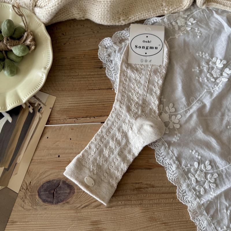 

Ladies Fall Fashion New Vintage Loose Mouth In The Tube Pile Socks 1 pair