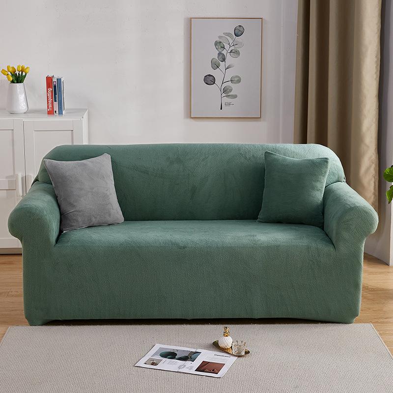 Überlegter erweiterbarer schlichter flauschiger Zweisitzer-Überwurf Entwickelt für die kalte Jahreszeit Verstärkte gemütliche Sofahülle Entwickelt für das Wohnzimmer All-Inclusive 4 Seater 235-300cm