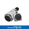 Weipu WS55 Aviation Plug: 4-core, 7-core, 40-core, 53-core, 61-core, Male Plug & TQ Female Square Socket Connector.