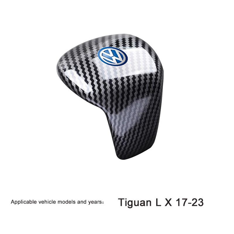2026 Hot For Volkswagen VW Car Carbon Fiber Gear Shift Knob Handle Cover Accessories For VW Passat Sagitar Touareg GTE POLO PLUS