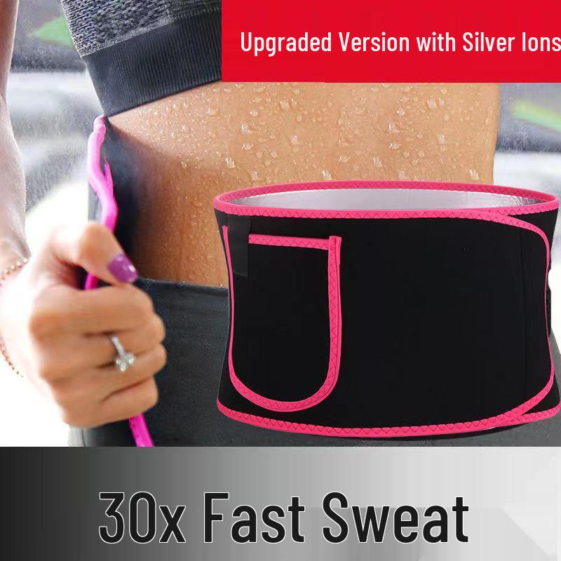 Cross-Border Sweat-Inducing Waist Belt for Yoga, Running & Training - Fitness & Lumbar Support Plain фиолетовый