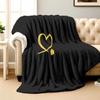 Love symbol abstract art Flannel printed blanket suitable for all seasons suitable for living room office sofa and travel