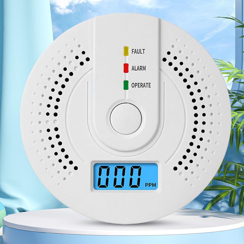 Independent CO Alarm Sensor Carbon Monoxide Alarm Detector High Sensitive Warning LED Display CO Alarm Battery Powered