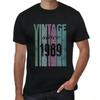 Unisexs Graphic TShirt Vintage Since 1989 35th Birthday Anniversary 35 Year Old