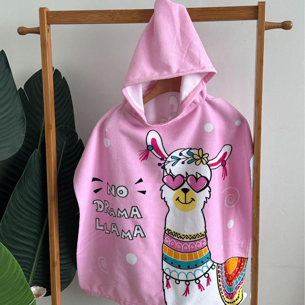 Children's Hooded Bath Towel: Antibacterial, Quick-Drying, Wearable Cloak for Bath or Beach.