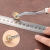 New 4Pcs Stainless Steel Leather Overstitch Wheel Space Paper Perforating Tool Tailor Stitch Marker Gear Roulette Patchwork Tool