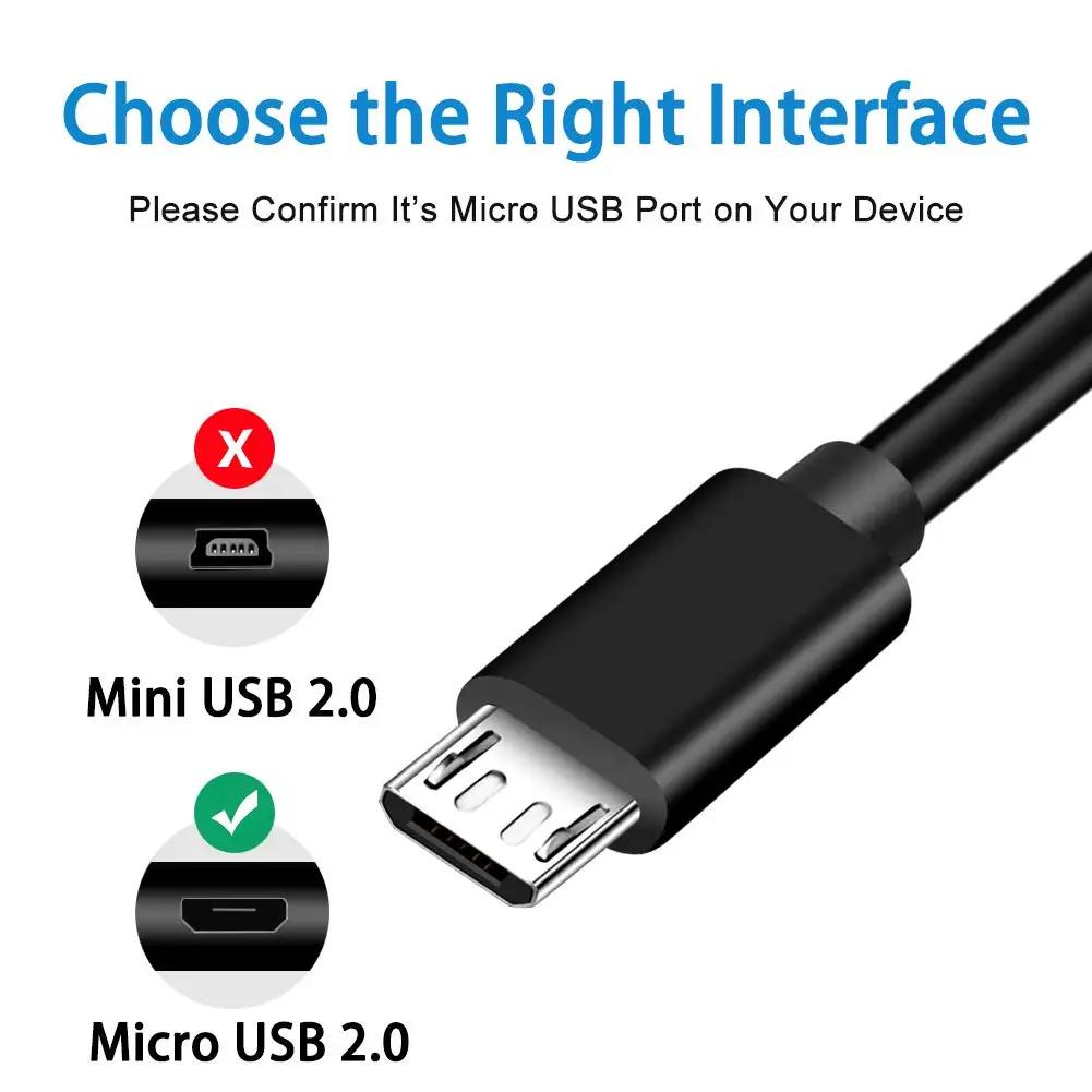 Micro USB Cable 2.4A Fast Charging Micro Data Cord For Samsung S6 S7 Redmi 7 8 9A Note 4 5 6 For Headhpone Earphone Mouse