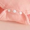 European & American Baby Striped Long-Sleeve Top, Floral Suspender Skirt & Headband Set for Spring & Autumn Girls