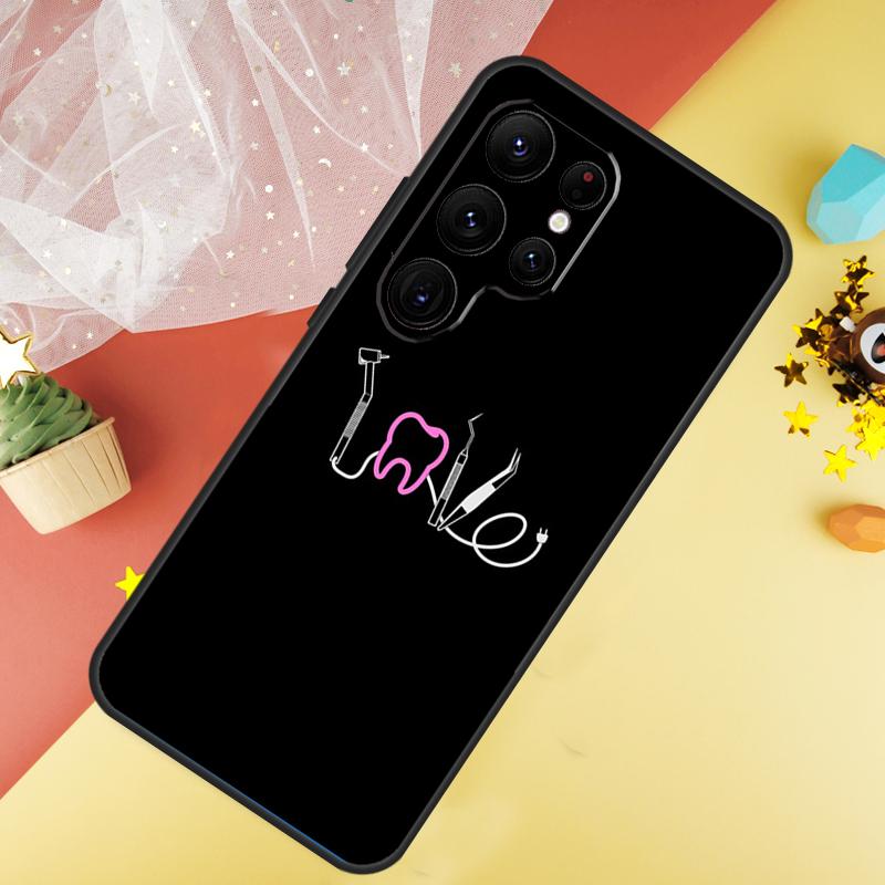 Zahnarzt Zahn Zähne Zahnarzt Fall Für Samsung Galaxy S23 Ultra S24 S22 S20 S21 FE Note 10 20 Ultra S8 S9 S10 Plus Abdeckung