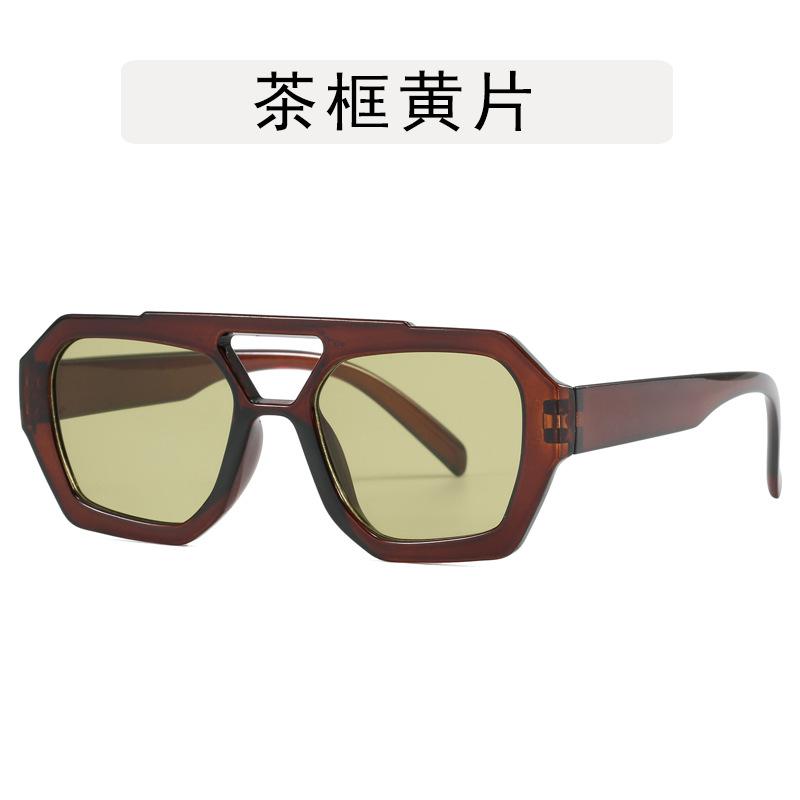 Polygon Shape Women's Sunglasses Double Bridge Anti-glare Sun Glasses for Men Hiking Mountaineering Sun Glass Women