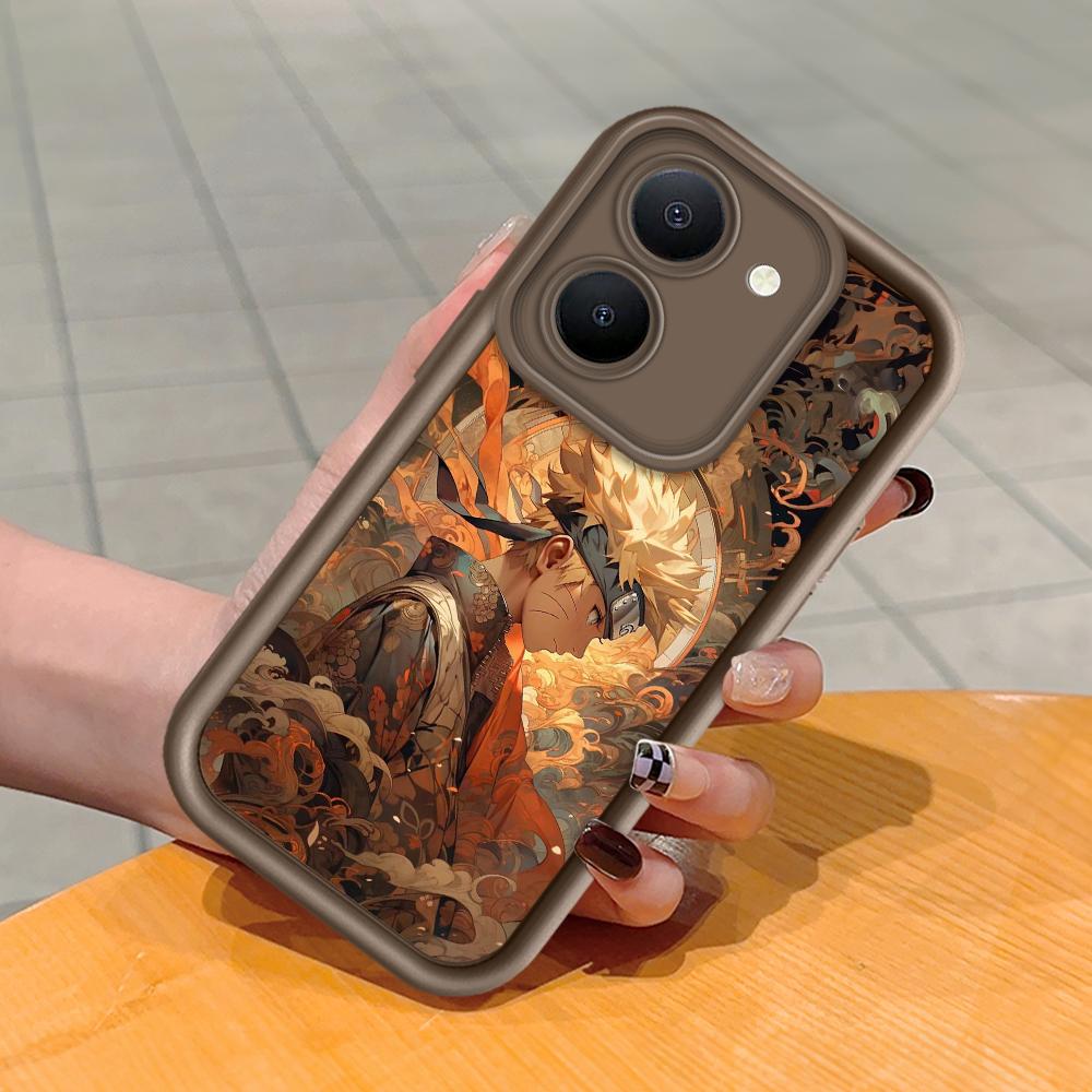 Weiches Silikon-Quadratleiter-Druckmuster-Telefongehäuse Vollständige Abdeckung Kamera Stoßfeste Schutzgummihülle für Vivo