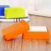 2pc Silicone Soap Box Travel Portable Daily Supplies Rubbing Brush Bath Face Washing Makeup Brush And Bathroom Soap B