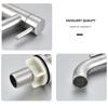 304 Stainless Steel Single Cold Water Tap Black Silver Color Deck Mounted Lengthening and Raising Sink kitchen bathroom Tap