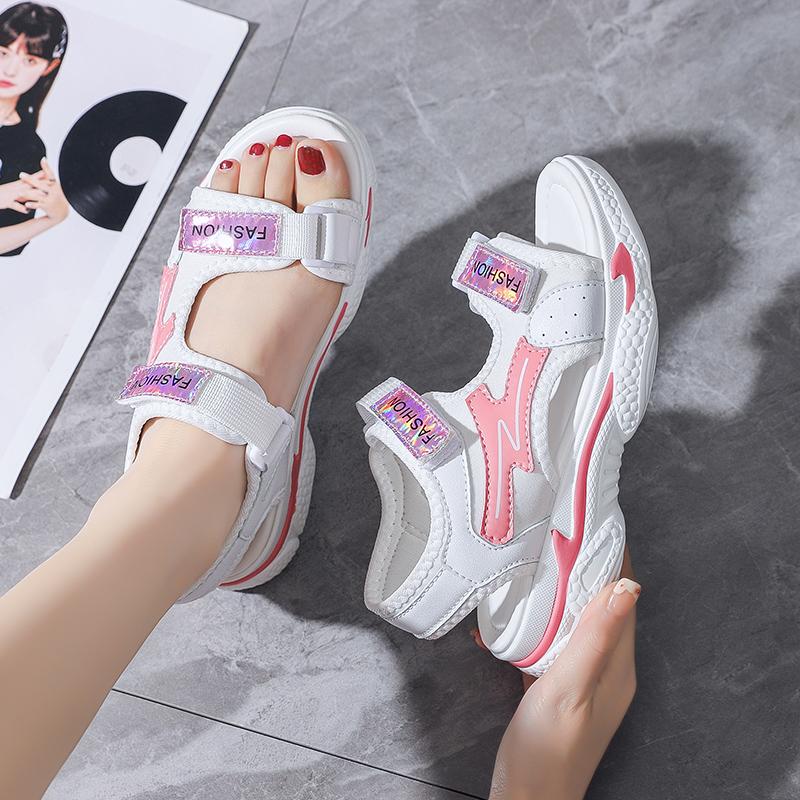 Літні надлегкі сандалі Жіночі спортивні сандалі Дівочі сандалі на липучці для дівчаток