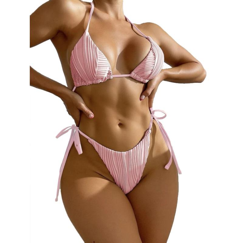 New Drawstring Strap Split Bikini Swimwear Bikini