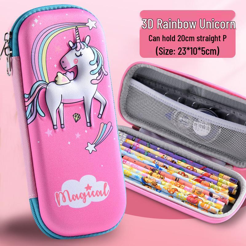 3D Cartoon Multifunctional Pencil Case for Kids - Large Capacity Pencil Box for Boys & Girls